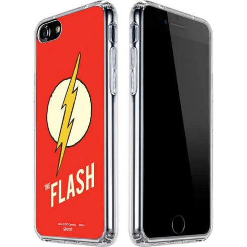 DC Comics The Flash Classic Emblem iPhone SE (2nd & 3rd Gen) Clear Case