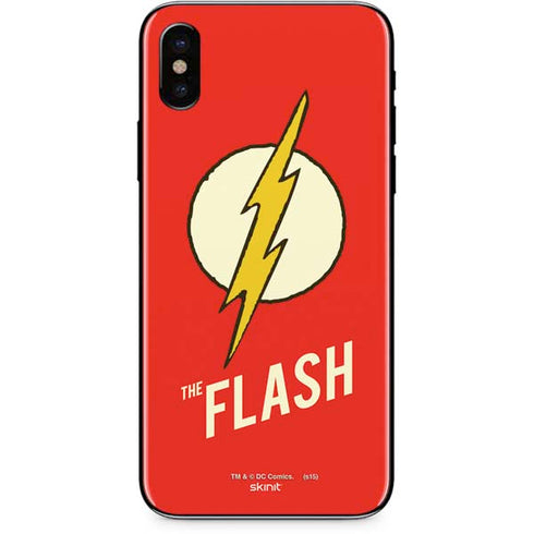 DC Comics The Flash Classic Emblem iPhone XS Skin