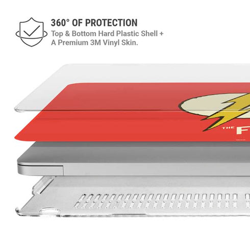 DC Comics The Flash Classic Emblem MacBook Air 15in (2023-2025) Case plus Skin