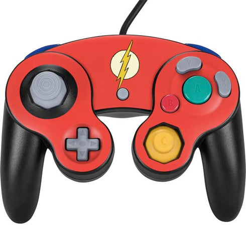DC Comics The Flash Classic Emblem Nintendo GameCube Controller Skin