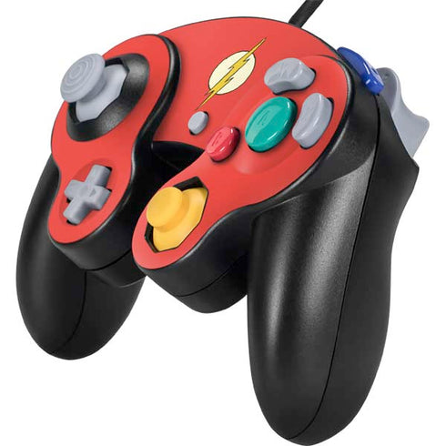 DC Comics The Flash Classic Emblem Nintendo GameCube Controller Skin