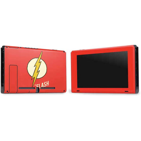 DC Comics The Flash Classic Emblem Nintendo Switch Bundle Skin
