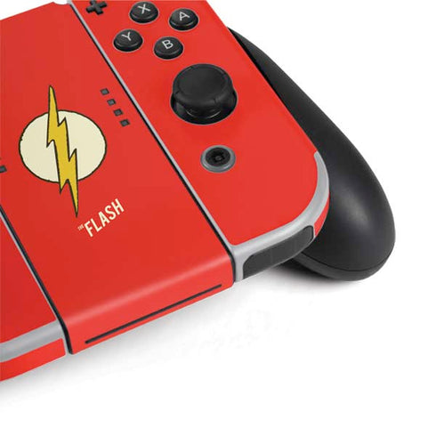 DC Comics The Flash Classic Emblem Nintendo Switch OLED (2021) Skin