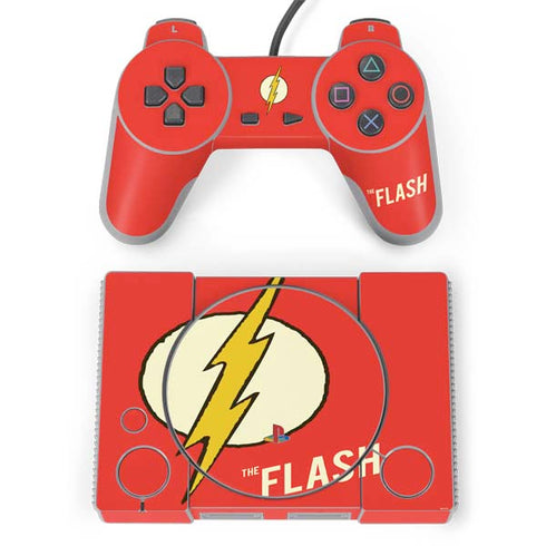 DC Comics The Flash Classic Emblem PlayStation Classic Bundle Skin