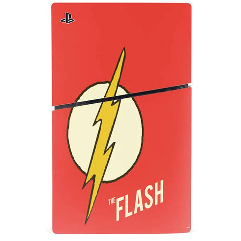 DC Comics The Flash Classic Emblem PS5 Slim Disk Bundle Skin