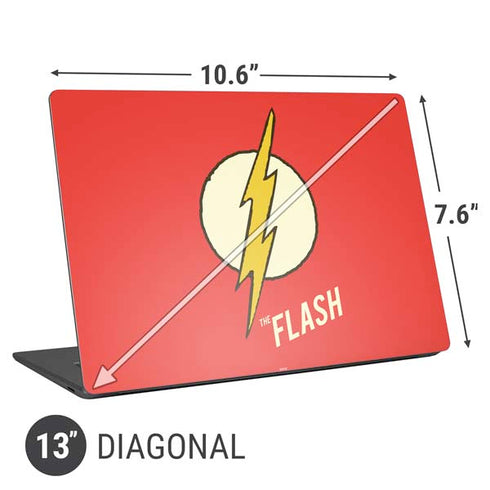DC Comics The Flash Classic Emblem Universal Laptop 13in (10.6 x 7.6in) Skin