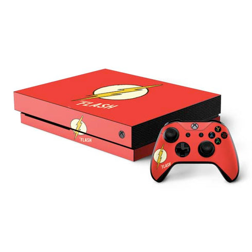 DC Comics The Flash Classic Emblem Xbox One X Bundle Skin