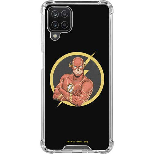 DC Comics The Flash Folded Arms Pose Galaxy A12 Clear Case