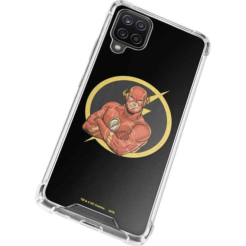 DC Comics The Flash Folded Arms Pose Galaxy A12 Clear Case