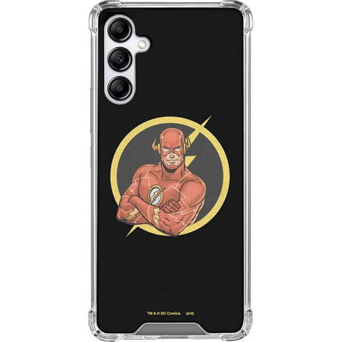 DC Comics The Flash Folded Arms Pose Galaxy A14 5G Clear Case