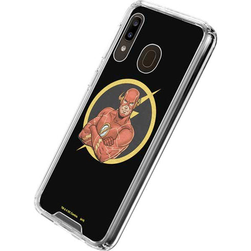 DC Comics The Flash Folded Arms Pose Galaxy A30 Clear Case