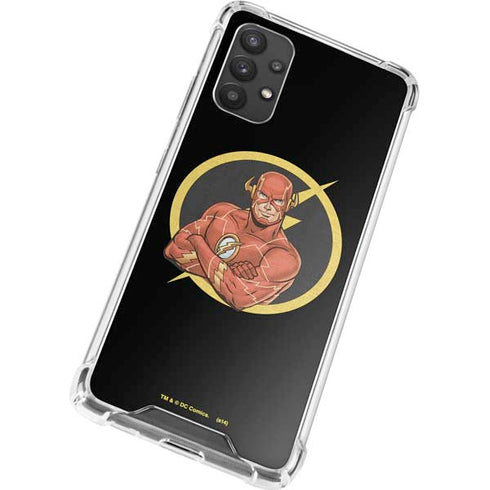 DC Comics The Flash Folded Arms Pose Galaxy A32 5G Clear Case