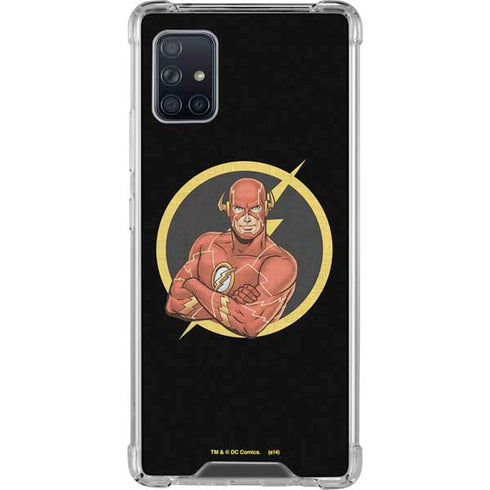 DC Comics The Flash Folded Arms Pose Galaxy A51 5G Clear Case