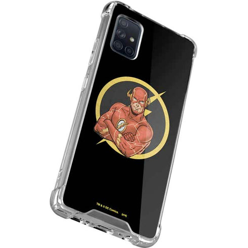 DC Comics The Flash Folded Arms Pose Galaxy A51 5G Clear Case