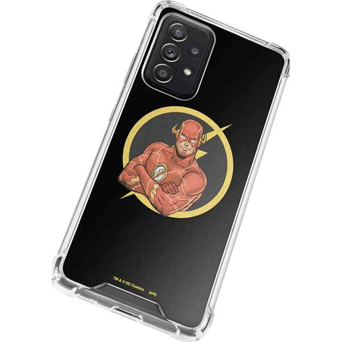 DC Comics The Flash Folded Arms Pose Galaxy A52 5G Clear Case