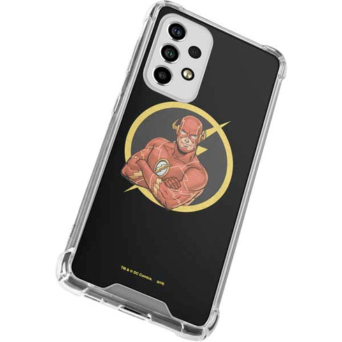 DC Comics The Flash Folded Arms Pose Galaxy A53 5G Clear Case