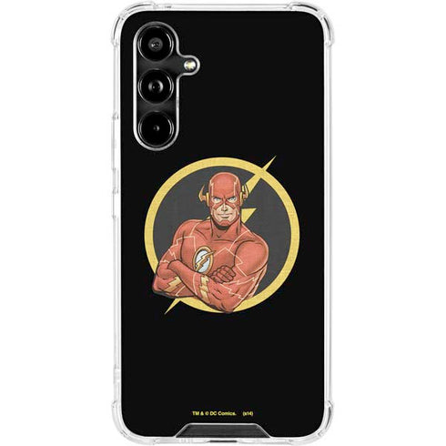 DC Comics The Flash Folded Arms Pose Galaxy A54 5G Clear Case