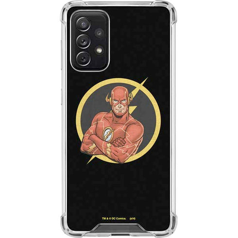 DC Comics The Flash Folded Arms Pose Galaxy A72 5G Clear Case