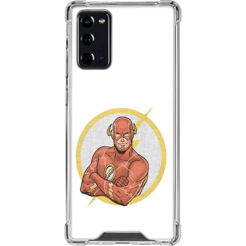 DC Comics The Flash Folded Arms Pose Galaxy Note20 5G Clear Case