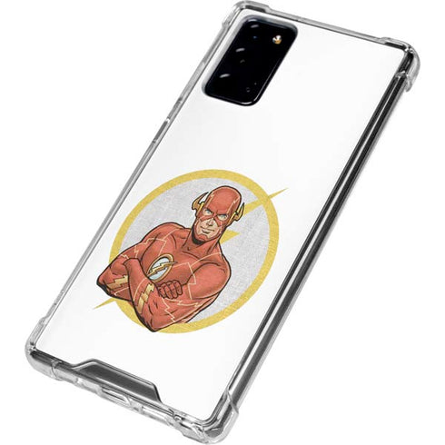 DC Comics The Flash Folded Arms Pose Galaxy Note20 5G Clear Case