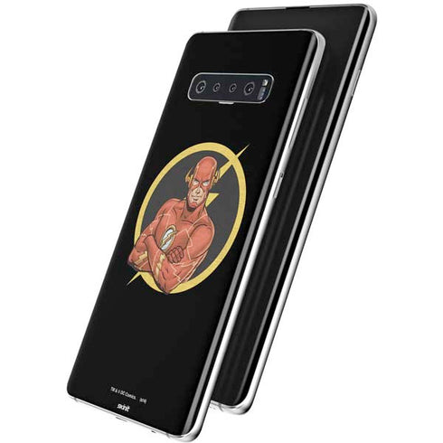 DC Comics The Flash Folded Arms Pose Galaxy S10 Plus Skin