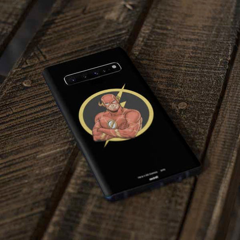 DC Comics The Flash Folded Arms Pose Galaxy S10 Plus Skin