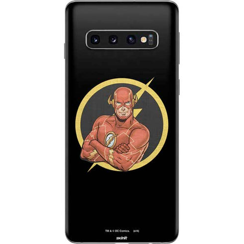 DC Comics The Flash Folded Arms Pose Galaxy S10 Skin