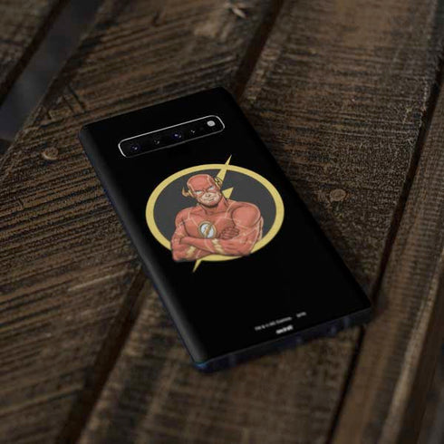DC Comics The Flash Folded Arms Pose Galaxy S10 Skin
