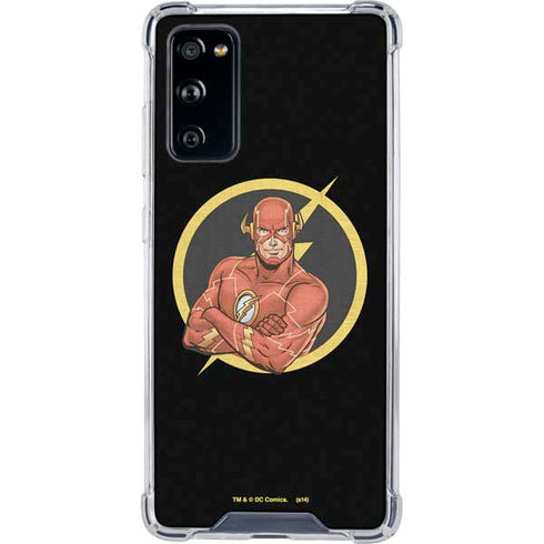 DC Comics The Flash Folded Arms Pose Galaxy S20 FE Clear Case