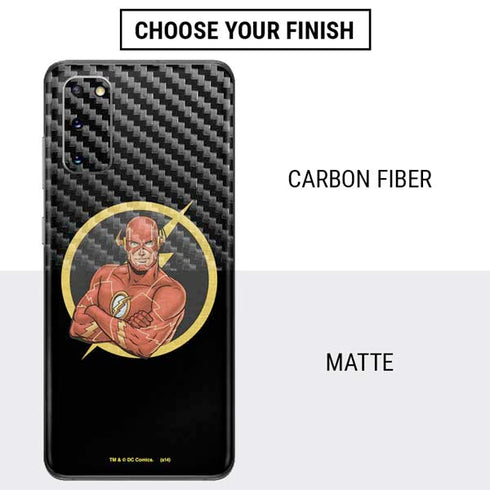 DC Comics The Flash Folded Arms Pose Galaxy S20 Skin