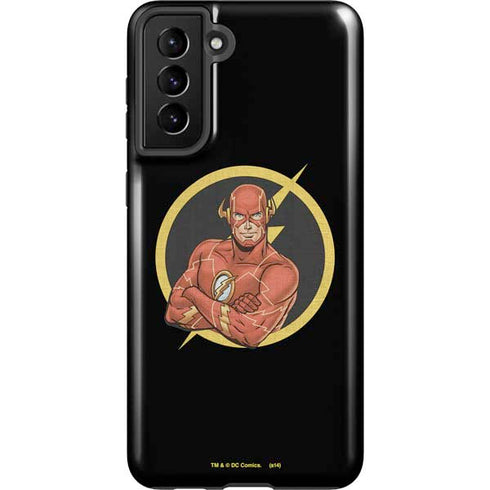 DC Comics The Flash Folded Arms Pose Galaxy S21 Plus 5G Pro Case