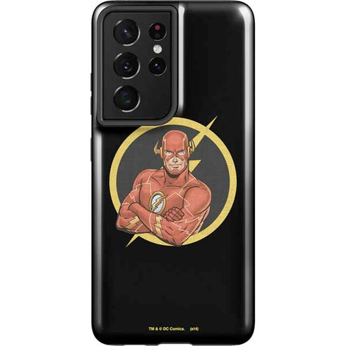 DC Comics The Flash Folded Arms Pose Galaxy S21 Ultra 5G Pro Case