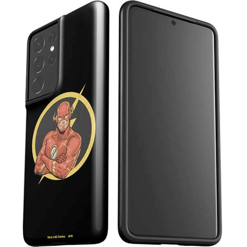 DC Comics The Flash Folded Arms Pose Galaxy S21 Ultra 5G Pro Case