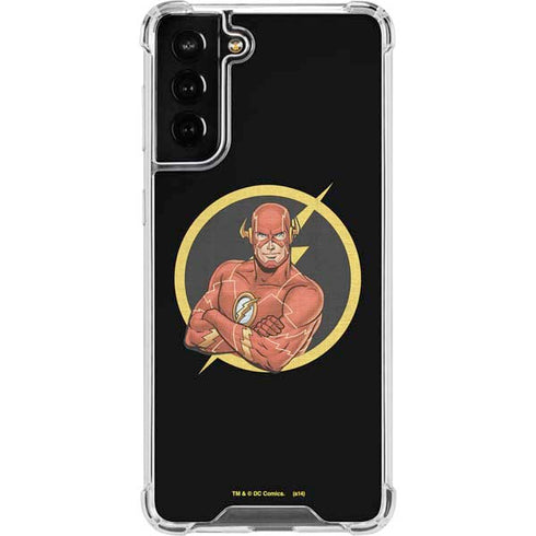DC Comics The Flash Folded Arms Pose Galaxy S22 Plus Clear Case