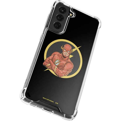 DC Comics The Flash Folded Arms Pose Galaxy S22 Plus Clear Case