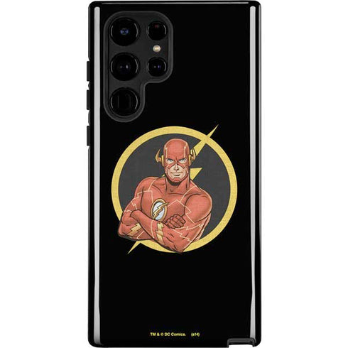 DC Comics The Flash Folded Arms Pose Galaxy S22 Ultra Pro Case