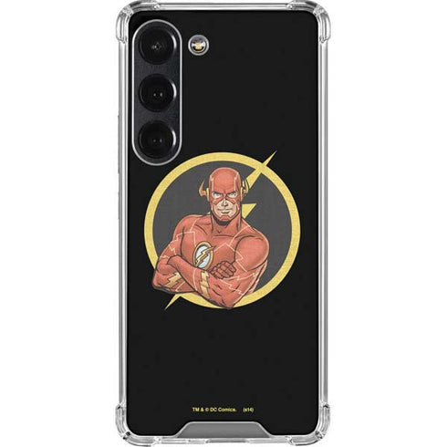 DC Comics The Flash Folded Arms Pose Galaxy S23 Clear Case