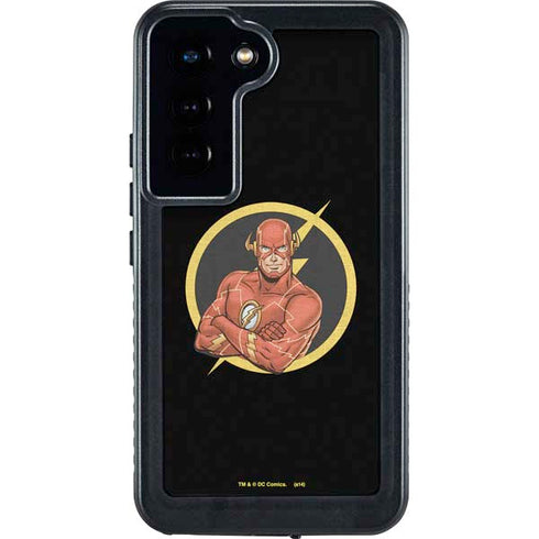 DC Comics The Flash Folded Arms Pose Galaxy S23 Waterproof Case