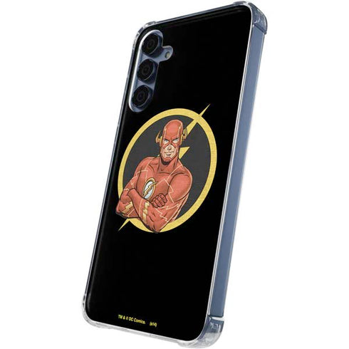 DC Comics The Flash Folded Arms Pose Galaxy S24 Clear Case