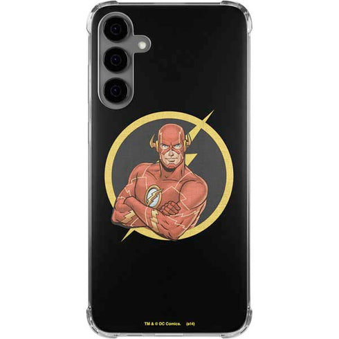 DC Comics The Flash Folded Arms Pose Galaxy S24 Plus Clear Case