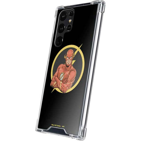 DC Comics The Flash Folded Arms Pose Galaxy S24 Ultra Clear Case