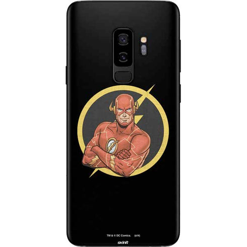 DC Comics The Flash Folded Arms Pose Galaxy S9 Plus Skin