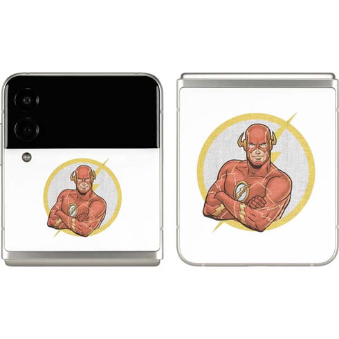 DC Comics The Flash Folded Arms Pose Galaxy Z Flip3 5G Skin