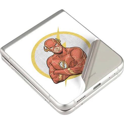 DC Comics The Flash Folded Arms Pose Galaxy Z Flip3 5G Skin