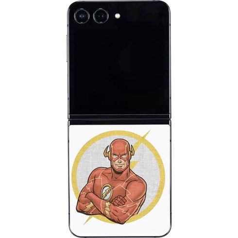 DC Comics The Flash Folded Arms Pose Galaxy Z Flip5 5G Skin
