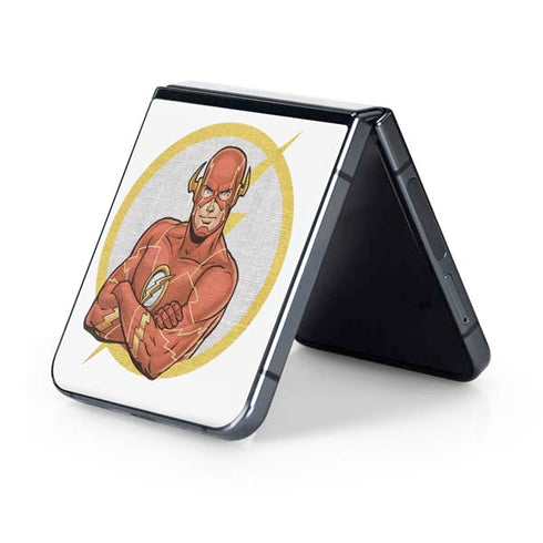 DC Comics The Flash Folded Arms Pose Galaxy Z Flip5 5G Skin