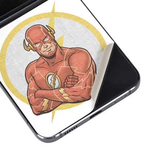 DC Comics The Flash Folded Arms Pose Galaxy Z Flip5 5G Skin