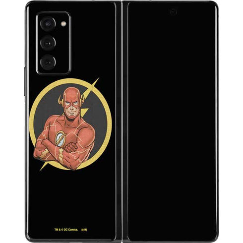 DC Comics The Flash Folded Arms Pose Galaxy Z Fold2 5G Skin