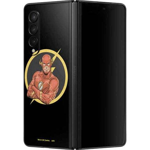 DC Comics The Flash Folded Arms Pose Galaxy Z Fold3 5G Skin