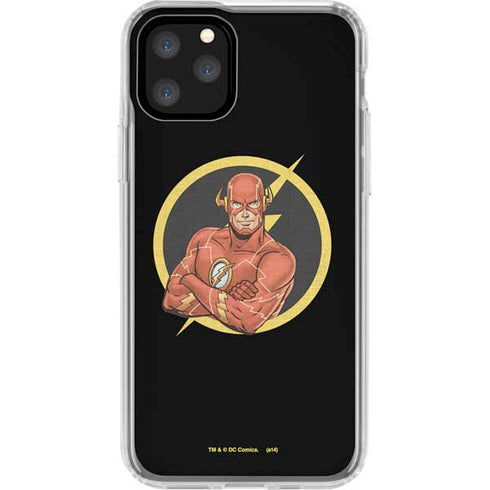 DC Comics The Flash Folded Arms Pose iPhone 11 Pro Clear Case